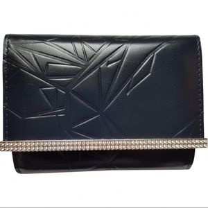 Swarovski Navy Leather Wallet NWT